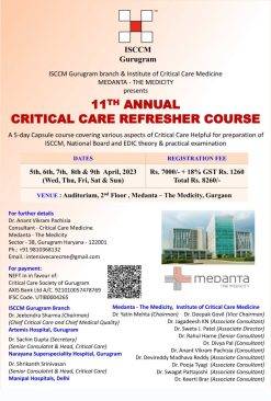 11th Annual Critical Care Refresher Course 2023