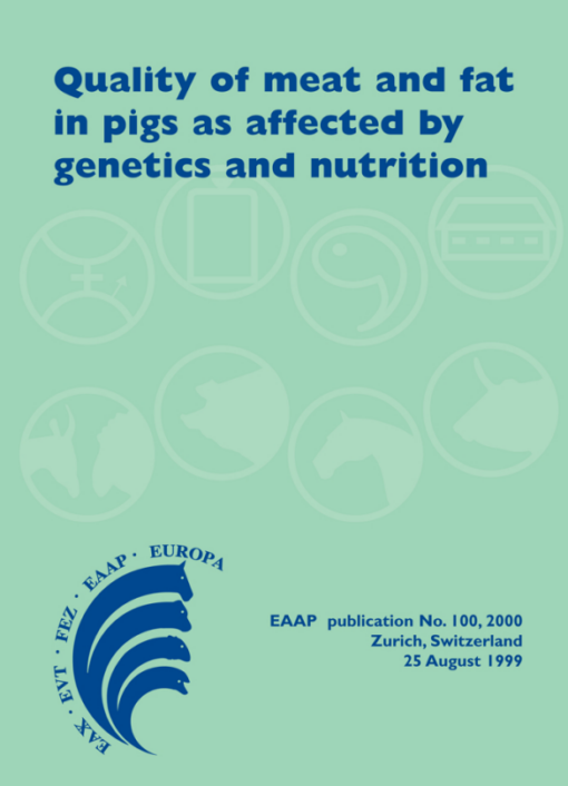 Quality of Meat and Fat in Pigs as Affected by Genetics and Nutrition (PDF )